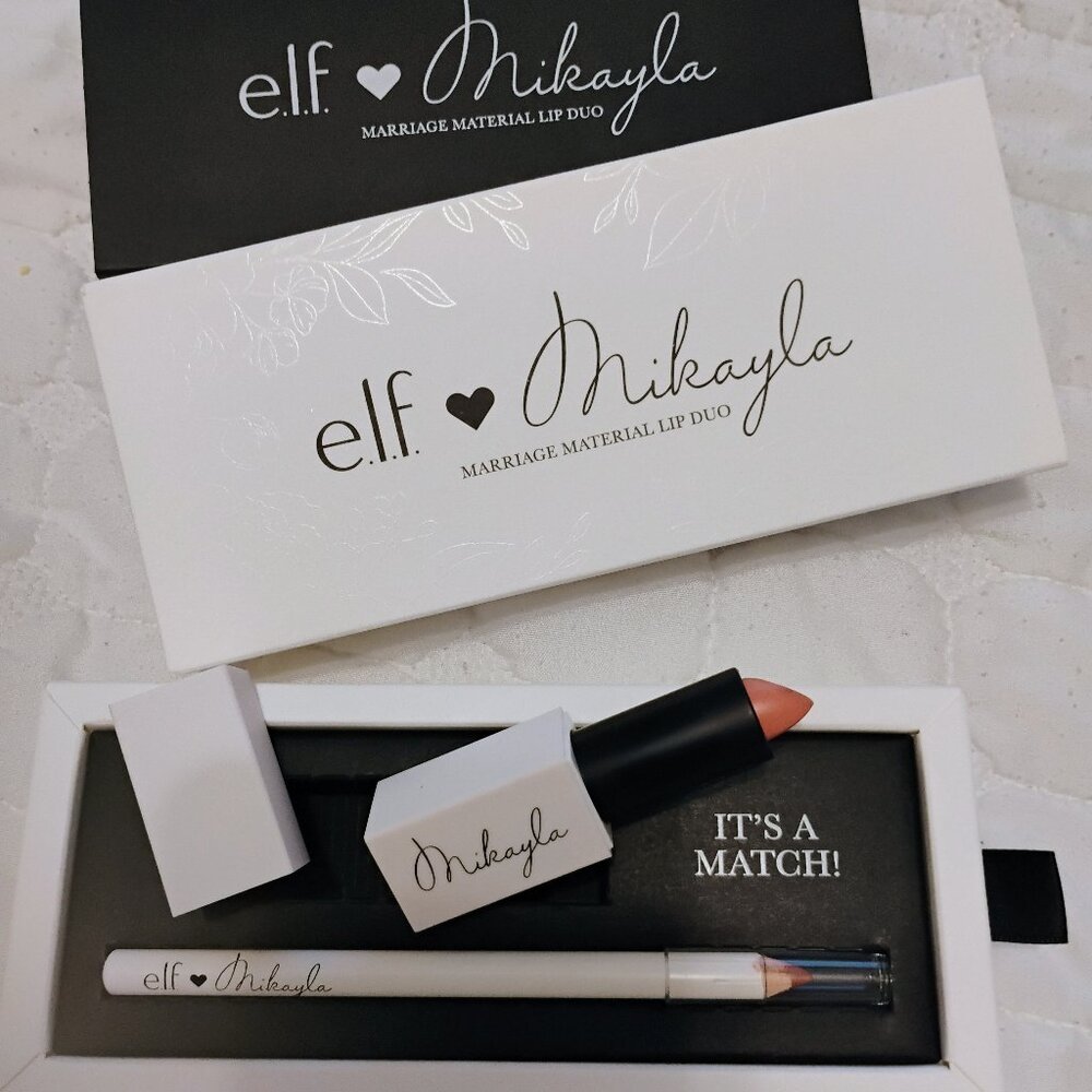 COPY - Elf Mikayla marriage material lip duo
